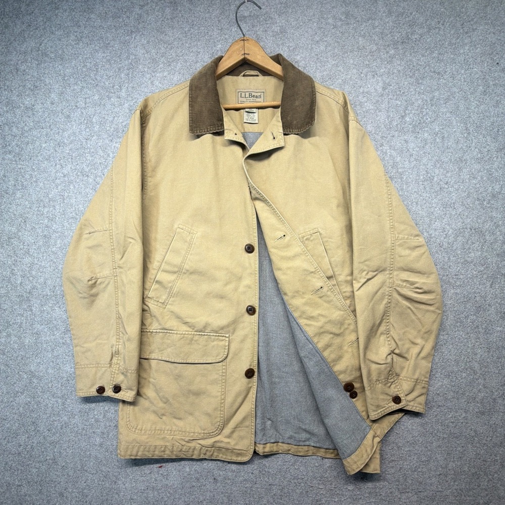 Vintage LL Bean Chore Coat Canvas Jacket Mens Size Medium